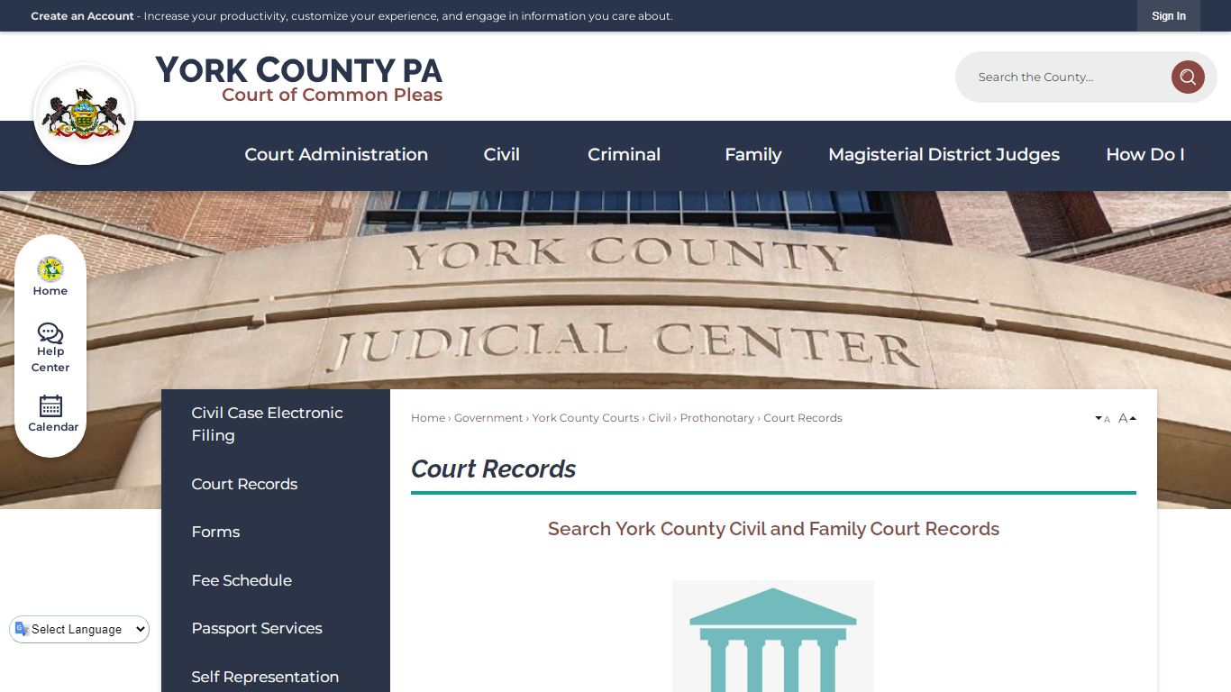 Court Records | York County, PA